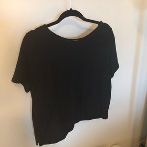 Cropped knit sweater